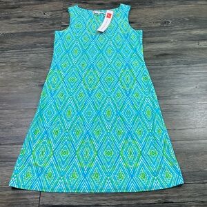 Jude Connally Painted Diamonds Dress Sz M NWT